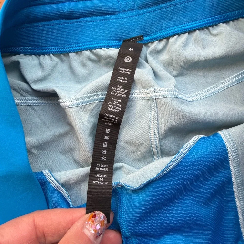 lululemon athletica Bright Blue Athletic Shorts